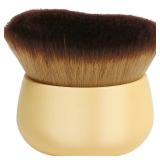 Makeup Blend & Blur Extra Large Body Brush for Self Tanner,Leg Makeup & Bronzer Self Tan Applicator, Powder, Foundation, Blusher, Bronzer Massager for Face Gift box (Beige) - Retail: $7