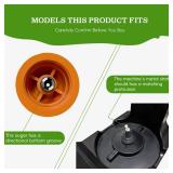 WHUTO Juicer Replacement Parts, Cold Press Juicer Auger, Orange PMMA Material Non-Staining, Juicers Attachment Kit for Models ZM1913M/ZM1903M