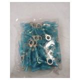 haisstronica 100pcs 5/16" Blue Marine Grade Heat Shrink Ring Connectors,16-14 Gauge Tinned Red Copper 0.7mm Ring Terminals Connectors,Brazed-Seam Insulated Electrical Crimp Wire Terminals - Retail: $1