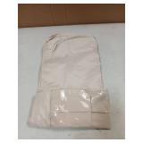 Space Saving Hanging Garment Bag with Self Compression Zipper, 2025 New Space Saver Clothes Storage Organizer, Dust Cover Clothes Bags for Down Coat Suit Dress or Jacket (Beige, L) - Retail: $9