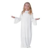 Fun Express Angel Costume for Girls Size 10-14 - Premium White Angel Dress for Kids Christmas Nativity Pageants | Biblical Character Costume for Church Plays, School Performances & Holiday Events - Re