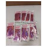 Pink Tinsel Foil Fringe Curtains Wavy Backdrop for Parties Sparkle Metallic Wavy Foil Fringe Backdrop Curtain for Party Decorations Photo Booth Props for Birthday Graduation Wedding 9pk - Retail: $20