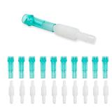 Oxygen Tubing Swivel Connectors, 360-Degree Rotation, Cannula, Hose, Tube Connectors, Oxygen Line Splitter,Standard Size - Male/Female 9-Pack - Retail: $13