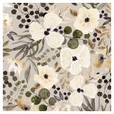 VistaPalette 18"x236" Boho Cream/Brown Daisy Flower Peel and Stick Self Adhesive Wallpaper Removable Contact Paper Stick on Easy Peel Off Wall Paper for Kitchen Bedroom Bathroom Renter - Retail: $32