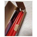 Stmarry Red Flameless Taper Candles with Remote Control - 11 Inch LED Candlesticks Battery Operated, Realistic 3D Flame with Wick, Timer, Christmas Decor - Set of 6 - Retail: $20