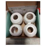 Child Safety Door Knob Cover (4 Pack) Hard-to-Remove Dual-Lock Door Handle Covers for Kids - Reusable Baby Proof Door Knob Locks - Installs Easily, No Tools Needed (White) - Retail: $9