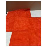 MIULEE Decorative Throw Pillow Covers for Couch Bed Livingroom 20x20 Inch Set of 2 Red Boho Accent Throw Pllows Broadside Striped Patchwork Soft Corduroy Pillowcases - Retail: $24