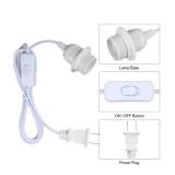 16FT Plug in Pendant Light Cord, Lamp Kit with E26/E27 Light Socket, Hanging Lamp Plug in, Safe & Sturdy, Easy Install, Perfect for DIY Projects, Light Bulb Socket, Lamp Cord - Retail: $9