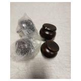 Maricome 2 Inch Wood Furniture Feet Set of 4 Replacement Bun Feet Predrilled M8 Bolt Small Round Furniture Legs for Sofa Couch Ottoman Screw in - Retail: $20