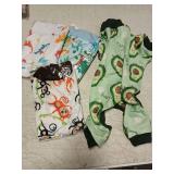 XPUDAC 4 Pack Dog Pajamas Soft Strechy Summer Doggie Clothes for Small Medium Dogs Boy Girl Cat Apparel-Medium - Retail: $22