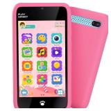 MOMILLA Toys Kids Smart Phone for Girls, 3.97" Cell Phone with Dual Cameras, Stickers & Frames, 200+ Games, 16GB Storage, Educational Mini Toddler Play Toy, Birthday Gift for Kids Age 3-10 - Retail: $