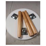 Leaf&lull Plant Table Small Plant Stand Indoor for Large Plants Wood Plant Stool Tall Plant Holder for Living Room Bedroom Balcony White - Retail: $17