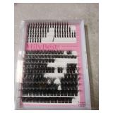 Lash Clusters Kit 100D Manga Eyelash Clusters with DIY Spikes 13-19MM Spiky Volume Cluster Eyelash Extensions Wispy Individual Lash Extensions Kit Anime Lashes Cluster Bond & Seal Tweezer by MilyBest 