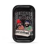 MATIHOOS Medium Metal Tray - Lightweight Curved Edges and Smooth Surface - 11" x 7"