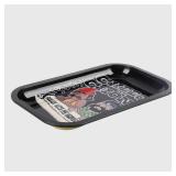 MATIHOOS Medium Metal Tray - Lightweight Curved Edges and Smooth Surface - 11" x 7"