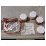 Travel Toiletry Container Set with Labels - Retail: $12
