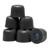 Klowcok Memory Foam Replacement Earbud Tips for KZ ZS10 Pro X ZSN, Sennheiser IE 200, TV Headset, IEM Earphones, in Ear Headphone Tips. 3 Pairs-Small/Medium/Large, Black - Retail: $9
