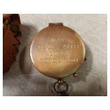 Religious Brass Compass with Leather Case - Retail: $45