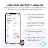 Vital Health Smart Ring for Women Black Vital Health Ring Smart Rings for Men with Fitness Tracking, Sleep Monitor, Activity Tracking, App (Size 8) - Retail: $27
