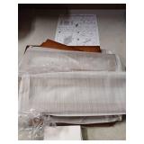 viewcare Corner Bread Box for Kitchen Counter, Bamboo Wood Large Capacity Bread Storage Bin with Acrylic Wavy Door Panel (Brown, Meduim) - Retail: $46