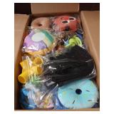 Puppy Play Gym with 12 Hanging Toys, Removable Dog Enrichment Playground, Interactive Indoor Training Activity Center for Small Dogs & Puppies, Adjustable PVC Frame, Teething & with Squeaky Toys - Ret