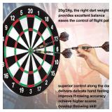 Darts Metal Tip Set, 20 Grams and 24 Grams Steel Tip Darts Set, Professional Metal Tipped Accessories with Sharpener Tool Kit, Aluminum Shafts, Brass Barrels, Carrying Case, Extra Flights - Retail: $1