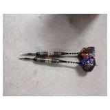 Darts Metal Tip Set, 20 Grams and 24 Grams Steel Tip Darts Set, Professional Metal Tipped Accessories with Sharpener Tool Kit, Aluminum Shafts, Brass Barrels, Carrying Case, Extra Flights - Retail: $1