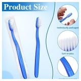 Ziliny 100 Pcs Prepasted Disposable Toothbrushes Bulk Individually Wrapped Pre Pasted Soft Bristle Set Travel Colorful Toothbrushes for Homeless Gift Hotel Camping Travel - Retail: $21