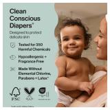 The Honest Company Comfort Dry Disposable Diapers for Sensitive Skin, Hypoallergenic, Fragrance-Free, Turtle Time + Pattern Play, Club Box Size 2 (12-18 lbs), 72 Count - Retail: $25