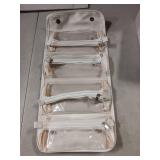 White Roll-Up Travel Organizer