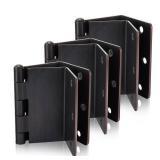 Haidms 3 Pack Offset Hinges Oil Rubbed Bronze Expandable Door Hinges 3.5 Inch Heavy Duty Full Mortise Door Hinges with 1/4