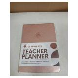Clever Fox Teacher Planner - Rose Gold 7-Period Undated Vertical Layout