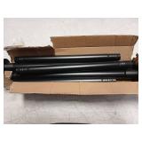 CorkLatta Black Shower Curtain Rod 31 to 80 Inch,1 Inch Diameter Adjustable Spring Tension Stainless Steel Telescoping Rod,Easy Install,No Rust