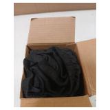 Biscaynebay Wrap Around Bed Skirts for King & Cal King Beds 21" Drop, Black Adjustable Elastic Dust Ruffles Easy Fit Wrinkle Resistant Silky Luxurious Fabric Machine Washable