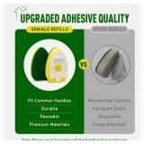 Semiale Non Scratch Dishwand Refills Sponge Heads, Heavy Duty Scrub Brush Sponges, Soap Dispensing Scrubbers, Common Compatible Dish Wand Refill Head Replacements for Kitchen Sink Dishwashing Cleaning