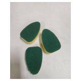 Semiale Non Scratch Dishwand Refills Sponge Heads, Heavy Duty Scrub Brush Sponges, Soap Dispensing Scrubbers, Common Compatible Dish Wand Refill Head Replacements for Kitchen Sink Dishwashing Cleaning