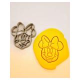 T3D Cookie Cutter Minnie Cookie Cutter, Suitable for Cakes Biscuit and Fondant Cookie Mold for Homemade Treats