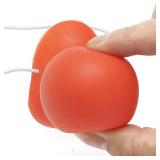 2 Pcs Red Honking Squeaking Clown Nose Rubber Clown Nose with Elastic for Adults Halloween Cosplay Christmas Costume Party Accessories