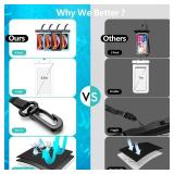Newppon 4 Pack 8.5 Waterproof Cell Phone Pouch - Underwater Dry Bag Case Lanyard -Water Proof Clear Holder Protector for iPhone 17 16 Pro Max Plus Air Samsung Galaxy S25 Ultra Note for Beach Swimming