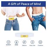 Urine Test Complete Kit Concealed 2 to 4 oz Sample Bag on Belt, Include 10 Urine Test Thermometer Stickers and 1 Silicone Funnel, Refillable Sample Bag on Hi-Stretch Hidden Sample Guard Belt