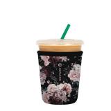 Sok It JavaSok Iced Coffee & Cold Soda Insulated Neoprene Cup Sleeve (Bloom at Night, Small: 16-20oz)