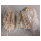 200 PCS Bamboo Skewers for Appetizers, 4.7 Inch Toothpicks, Cocktail Picks for Drinks, Fruit Kababs, Sausage, Barbecue Snacks, Natural Wooden Paddle Skewer Mini Food Sticks, Charcuterie Accessories