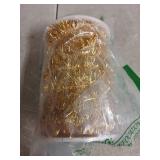 WBCBEC 66ft Metallic Holiday Tinsel Twist Glitter Garland Decoration for Christmas Tree, Wedding & Birthday Parties (Gold)