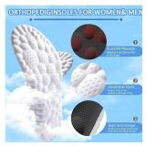 DWTWLE 4D Cloud Insoles for Men and Women Memory Foam Cloud Insoles Super Soft Anti-Fatigue, Shock Absorption, Relieve Foot Pain, (Black, Men: US 7-11)