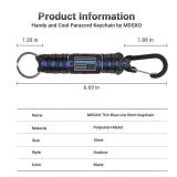 MDSXO Short Thin Blue Line Paracord Keychain Neck Lanyard for Keys with Cool USA Flag Men Women