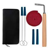 Ecloud Shop Professional Piano Tuning Hammer Tuner 6pcs Tool + case