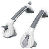 Grab Bars for Bathtubs and Showers, ASLUCO Shower Handles for Elderly Suction, Shower Grab Bars for Seniors, Handicap Grab Bars for Bathroom Bath Bathtub Toilet