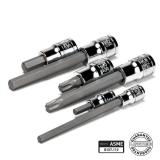 Capri Tools - 3-0606 Long 5 mm Hex Bit Socket, 1/4-Inch Drive, Metric