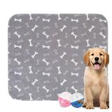 Puppy Pads with Pheromones, Reusable Puppy Pads Washable for Dogs & Cats - Leak & Odor Proof, Non-Slip Base, Easy to Clean & Reusable (M: 27.6" x 31.5")