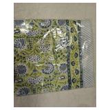 ATOSII Amara 100% Cotton Rectangle Fall Tablecloth, Handblock Floral Linen Table Cloth for Kitchen Dining Table I Parties Weddings Christmas I Fall Home Decor 60 X 108 Inches I 8 Seater - Retail: $60